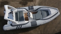 Bateaux en fibre de verre 5,8 m à coque en V profond haute vitesse, bateaux pneumatiques semi-rigides (RIB) 580