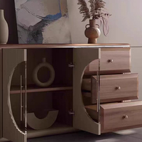 Buffet de salle à manger moderne en bois, meuble de rangement pour salon, bar à domicile, meuble de cuisine avec tiroirs de rangement