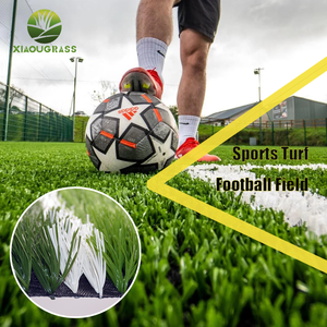 Échantillons gratuits gazon artificiel de football bicolore à <span class=keywords><strong>prix</strong></span> abordable pour terrain de football aire de jeux extérieure - Product Image 4