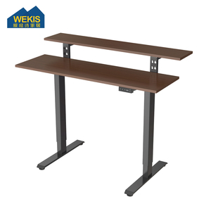 Bureau électrique assis-debout WEKIS avec étagère pour moniteur, poste de travail réglable pour le bureau et les projets - Product Image 1