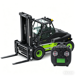 Kabolite New SJY-K180-100S Full Metal Hydraulic RC Wheel Forklift Remote Control Car RC Model truck excavator Brushless motor - Product Image 5