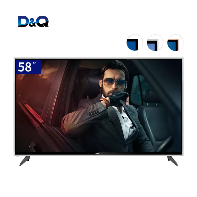 Китай (материк) D &amp; Q фабрика 58 дюймов android 9,0 Телевизор со smart tv 4K из закаленного высокой цветной ЖК-телевизор