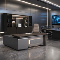 Bureau de direction moderne KT-452 pour projets de bureaux commerciaux