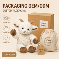 Peluche Mouton Blanc Personnalisée en Coton PP Ultra Doux, Broderie Anniversaire, Anti-Stress – Vente Directe Usine OEM/ODM