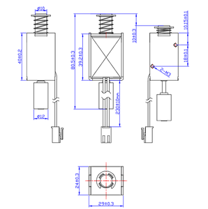 Solenoide-cerradura inteligente DC12V para armarios, mini actuador con batería, solenoide en miniatura, <span class=keywords><strong>motor</strong></span> de tracción - Product Image 6