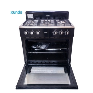 Cuisinière à gaz commerciale Xunda OEM en acier inoxydable, 5 brûleurs, avec four, pour usage domestique - Product Image 4