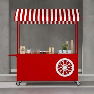 Carrello Moderno Smontabile per Dolci e Dessert con 4 Ruote e Pannello Piatto, Vendita Diretta dalla Fabbrica, Ideale per Matrimoni e Feste - Product Image 2