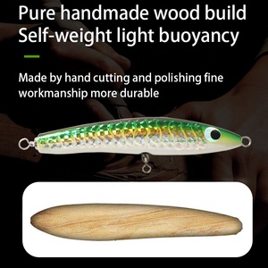 Nouveau crayon en bois 45G/<span class=keywords><strong>2023</strong></span> MM <span class=keywords><strong>leurre</strong></span> Stickbait en bois appât crayon sans crochet, leurres de pêche au thon 165 - Product Image 2