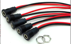 M12バルクヘッド<span class=keywords><strong>DC</strong></span>ソケットケーブル2Pピンねじパネルマウント<span class=keywords><strong>DC</strong></span>パワージャックコネクタ - Product Image 4