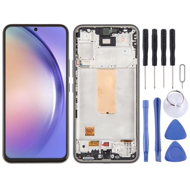 OLED LCD Screen with Digitizer Full Assembly with Frame for Samsung Galaxy A54 5G SM-A546 6.43inch Phone LCD Screen