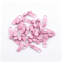 Glissière de fermeture éclair en alliage de zinc avec logo personnalisé, sans verrouillage, 3 # 4 # 5 # 7 # 8 # 10 #   Couleurs personnalisées en gros pour bagages et chaussures