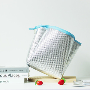 Sac à déjeuner à carreaux avec dessin animé, isolé et épaissi en feuille d'aluminium, pour l'école, les pique-niques et les trajets quotidiens - Product Image 2