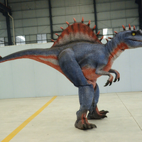 Realistiche Glimmende Ogen Dinosaurus Kostuum Verborgen Poten Lopende Spinosaurus Dinosauruspak Met Led Ogen 3D Technologie Fabrieksprijs