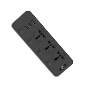 Enchufe de extensión múltiple de alta calidad Protector contra sobretensiones 3 Regleta de alimentación de CA 3Usb + 1 Toma de corriente tipo C - Product Image 2