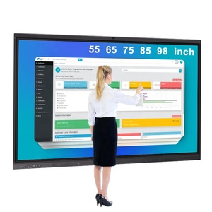 Pizarra Electrónica LCD de 65 Pulgadas para Aula con Cámara, 8 Micrófonos, 48MP, Encuadre Automático, Aprendizaje Híbrido, Enseñanza Remota - Product Image 1