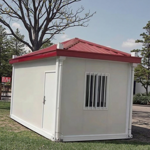 Madera de acero resistente a terremotos casera con panel sándwich uso al aire libre-Panel prefabricado casa de cemento casa contenedor de inodoro - Product Image 4