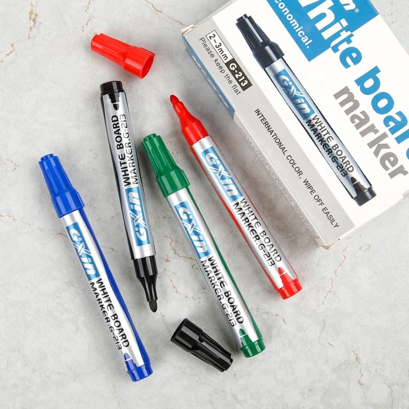 Stylos Effaçables Magnétiques Couleur Gomme Capuchon HRLORK - Lot De 10 Marqueurs Tableau Blanc Magnétiques - 9 Couleurs - Pointe Fibre 1-2mm - Gomme Intégrée Marqueurs Pointe Fibre Gomme