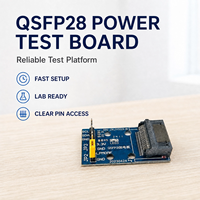 Carte de test 100G QSFP28, module optique alimenté 3.3V DC, dispositif de vieillissement I2C SDA pour la vérification des ports de commutateur Ethernet 100G