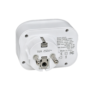 Adaptateur secteur standard UE PD12W 16A250V avec Type-C et USB pour la <span class=keywords><strong>France</strong></span> et la <span class=keywords><strong>Corée</strong></span> <span class=keywords><strong>du</strong></span> <span class=keywords><strong>Sud</strong></span> - Product Image 3
