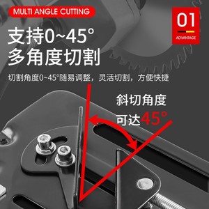 Support pour meuleuse d'angle, base réglable multi-angles 0-45 degrés pour meulage et polissage électriques, usage DIY - Product Image 1