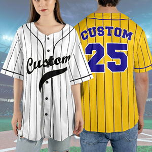 Maillot de baseball unisexe de couleur personnalisée Chemise de sport vierge personnalisée avec nom imprimé et numéro Vêtements de sport softball - Product Image 1