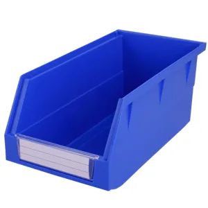 Open front plastic boxes parts tool storage plastic shelf bin classification hanging bins