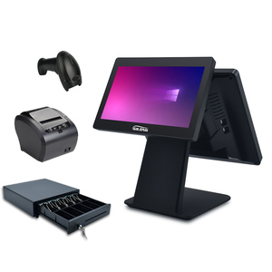 Màn hình kép Tactile point of Sale thiết bị đầu cuối với Bộ vi xử lý <span class=keywords><strong>Core</strong></span> <span class=keywords><strong>i5</strong></span> 4GB RAM 64GB SSD - Product Image 4