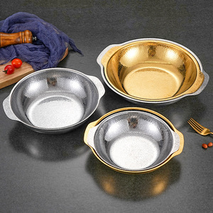 Olla para Mariscos Estilo Coreano de Acero Inoxidable 304 de Alta Calidad, Patrón de Copo de Nieve, <span class=keywords><strong>Sukiyaki</strong></span> Dorado, Cacerola Profunda de Fondo Plano - Product Image 3