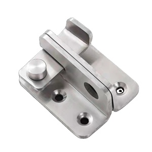 Loquet de porte à rotation dissimulé en acier inoxydable, <span class=keywords><strong>boulon</strong></span> Simple antivol, acier inoxydable épais, pour <span class=keywords><strong>gauche</strong></span>/droite - Product Image 1