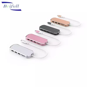 Xách tay <span class=keywords><strong>3</strong></span> trong <span class=keywords><strong>1</strong></span> <span class=keywords><strong>USB</strong></span> C Loại kết nối <span class=keywords><strong>3</strong></span>.0 HUB với PD 4K đầu đọc thẻ Adapter - Product Image 1