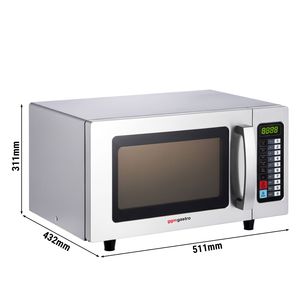 GGM Gastro Electric Microwave-25L-1000W-Digital Control-Commercial Use-Stainless Steel - Product Image 2