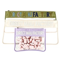 Sac d'emballage en PVC ultra léger pour Mahjong, ensemble complet de 166 pièces de Mahjong américain de haute qualité, étui de rangement pour jeu