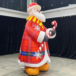 <span class=keywords><strong>Santa</strong></span> <span class=keywords><strong>Claus</strong></span> Inflable Gigante, Mascota de Papá Noel, Decoraciones Navideñas para Exteriores, Impermeables y Duraderas - Product Image 2