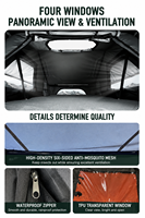 Tente de toit automatique ultra-légère pour voiture, protection UV50+, imperméable, abri de camping pour SUV et Jeep