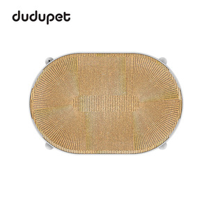 Dudupet <b>Cat</b> <b>Scratching</b> <b>Board</b> Oval White Minimalist Durable Replacement Corrugated Cardboard For <b>Cats</b> All Seasons - Product Image 4