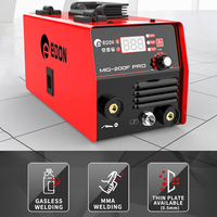 EDON Galess Mig-200 Poste à souder MIG MMA DC Inverter sans gaz, portable