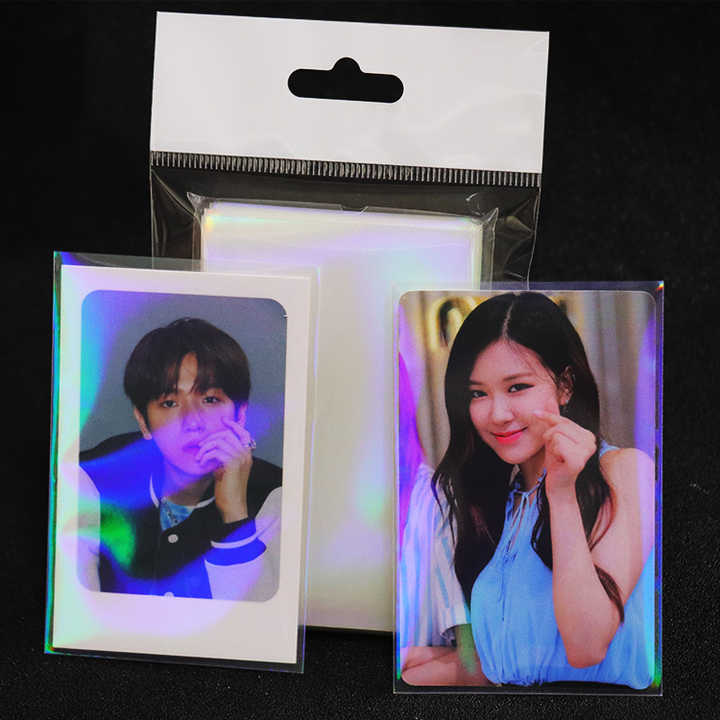card sleeves for kpop photocards 33 x 43 Premium Clear Photocard Mini ID – Stationery while still allowing easy insertion and removal when needed Colored Photocard Card Sleeves |