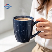 Mug à café en céramique mouchetée de 16 oz, gravé au laser, aux couleurs de l'équipe NCAA Penn State Nittany Lions, pour le café