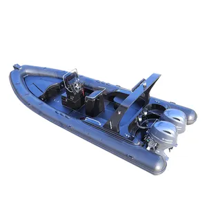 Haohai Rowing Yacht New Fishing Aluminum Kayak Speed Vessel Luxury Displayracks Pontoon Raft Jet Sailing Boat With Motor