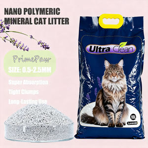 Primepaw Milieuvriendelijk Doorspoelbare Geurbestrijding Stofvrij Snel Klonterend Bentoniet Kattenbakvulling Onregelmatige Vorm Grijze Kleur Oem/Odm - Product Image 1