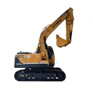 Excavadora de cadenas Hyundai 150-9S de 15 toneladas, pocas horas de trabajo, alta calidad, alta eficiencia operativa, con motor, bomba y engranajes, en venta. - Product Image 1