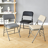 Chaise pliante de bureau confortable pour la maison, idéale pour les longues sessions, parfaite pour les événements et banquets.