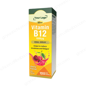 Label pribadi kualitas organik <span class=keywords><strong>1000</strong></span> Mcg Vitamin <span class=keywords><strong>B12</strong></span> suplemen Oral semprotan cair untuk meningkatkan energi metabolisme alami - Product Image 2