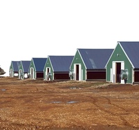 Granja de aves de corral portátil, casa prefabricada de dos niveles, Modular