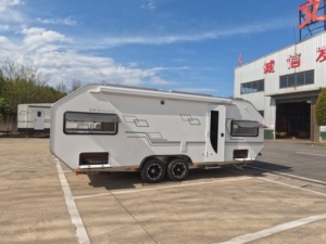 Caravan Mobile Personalizzata per Soggiorni Turistici, Rimorchio Camper Completamente in Alluminio con Finestra Panoramica e Monitoraggio Remoto - Product Image 3