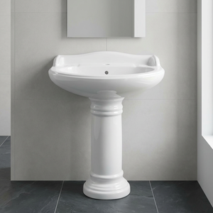 Wash Basin Pedestal <b>Ceramic</b> Bathroom Products Standard Export Quality Stain Resistance Rustic Hand Wash Basin Sanitary Ware Sink - Product Image 2