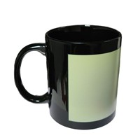 Mug en céramique personnalisé 11 oz noir avec poignée, design qui brille dans le noir, pour cadeaux, tasse individuelle, motif photo, mug noir à sublimation