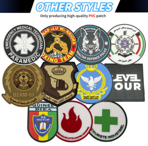 Patch 3D in PVC Personalizzato per Squadroni Aerei Turchi con Chiusura a Strappo, Patch in Gomma per Abbigliamento - Product Image 3