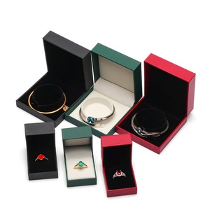 Custom Logo PU Leather Velvet & Paper Rectangle Jewelry <b>Box</b> Modern Style <b>Cheap</b> <b>Gift</b> Packaging - Product Image 4
