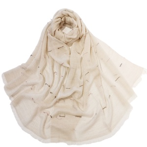 Custom Wholesale Soft Luxury Textured <strong>Paisley</strong> Cashmere <strong>Scarf</strong> <strong>Pashmina</strong> - Product Image 4